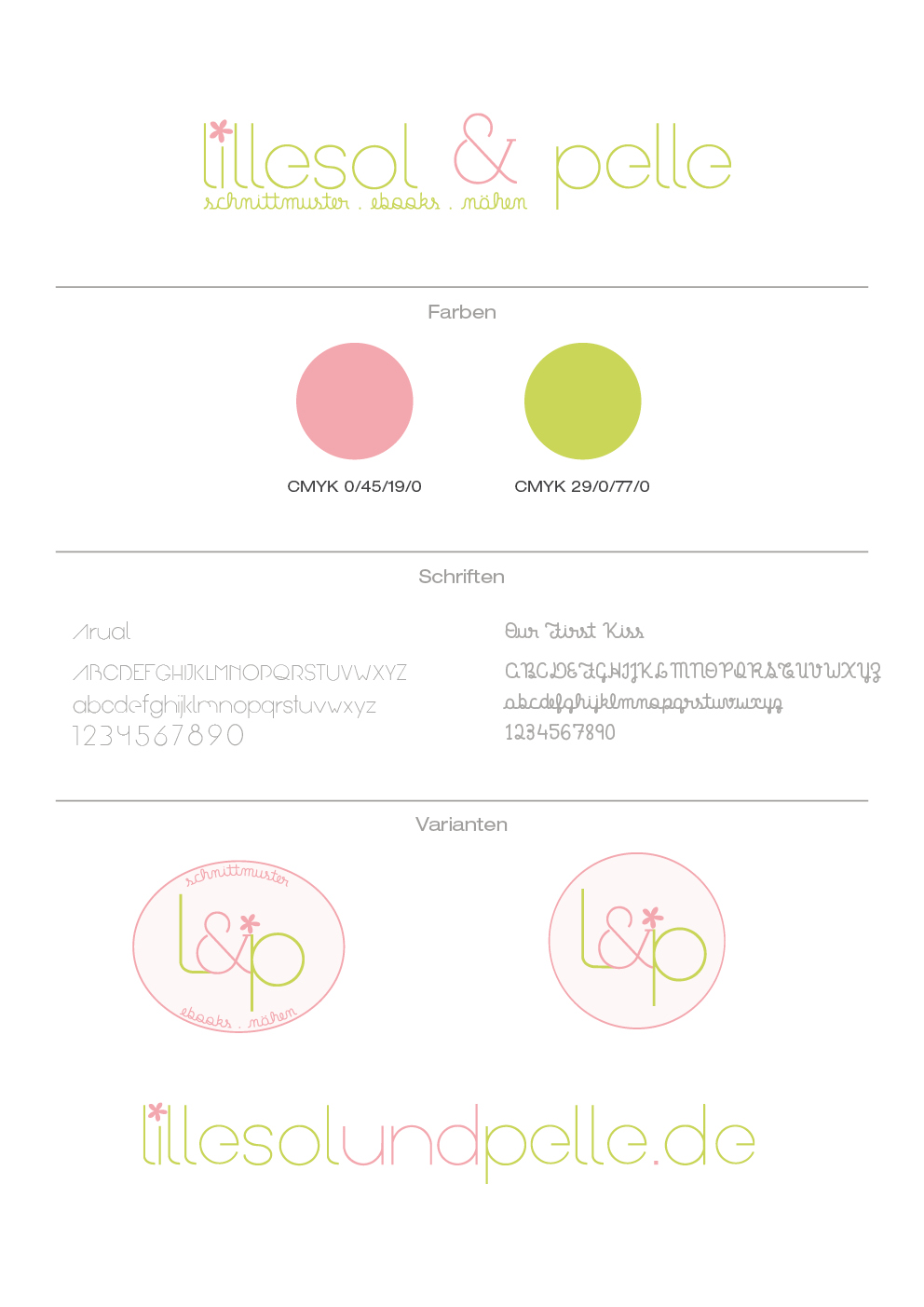 Logodesign Stylesheet lillesol & pelle