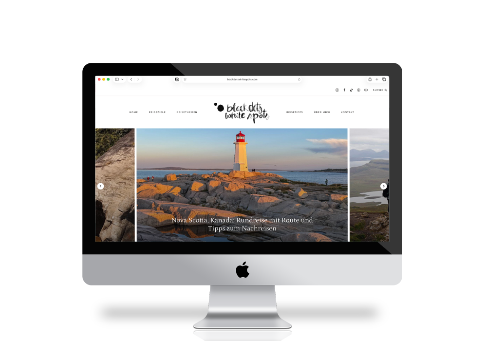Blackdotswhitespots WordPress Themewechsel