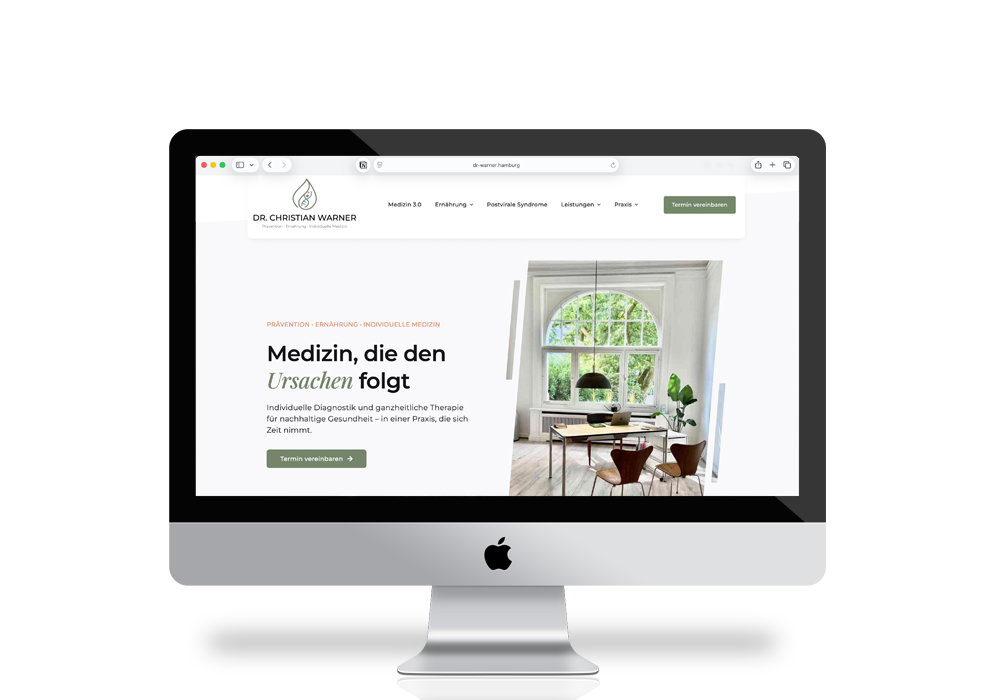 Praxis Dr. Warner | Websitedesign und Umsetzung in WordPress
