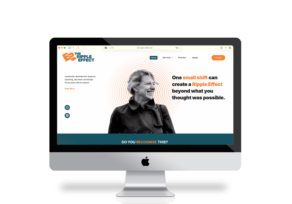 The Ripple Effect | Erstellung neuer WordPress-Seite